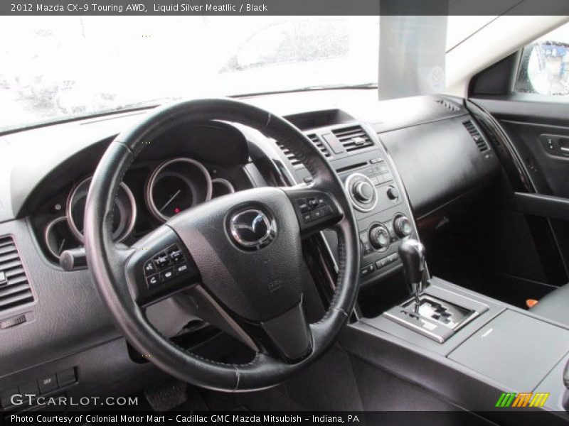 Liquid Silver Meatllic / Black 2012 Mazda CX-9 Touring AWD