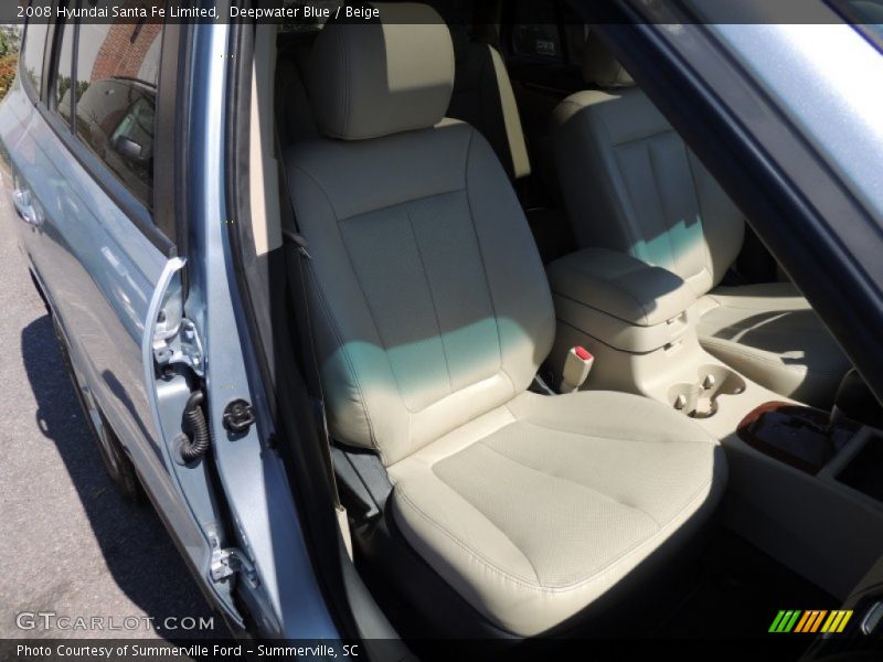 Deepwater Blue / Beige 2008 Hyundai Santa Fe Limited