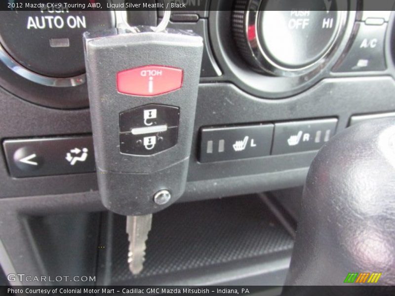 Liquid Silver Meatllic / Black 2012 Mazda CX-9 Touring AWD
