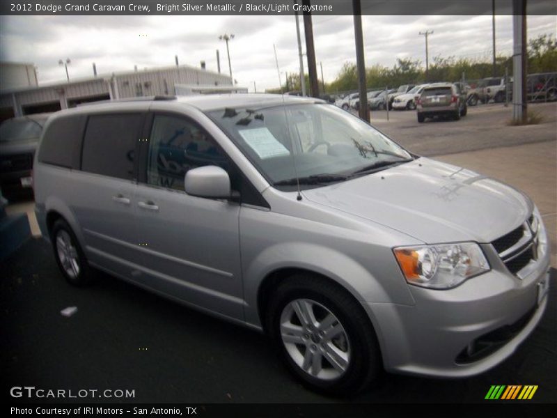 Bright Silver Metallic / Black/Light Graystone 2012 Dodge Grand Caravan Crew