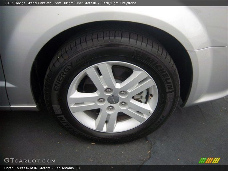Bright Silver Metallic / Black/Light Graystone 2012 Dodge Grand Caravan Crew