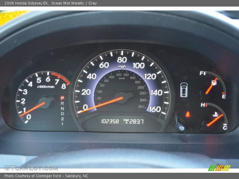 Ocean Mist Metallic / Gray 2006 Honda Odyssey EX