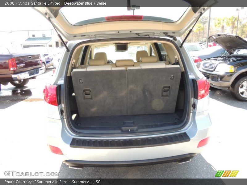 Deepwater Blue / Beige 2008 Hyundai Santa Fe Limited