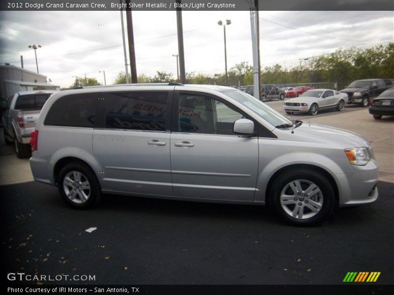Bright Silver Metallic / Black/Light Graystone 2012 Dodge Grand Caravan Crew