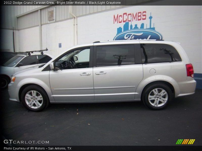 Bright Silver Metallic / Black/Light Graystone 2012 Dodge Grand Caravan Crew
