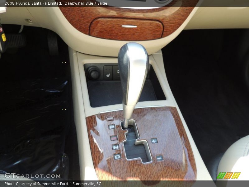 Deepwater Blue / Beige 2008 Hyundai Santa Fe Limited