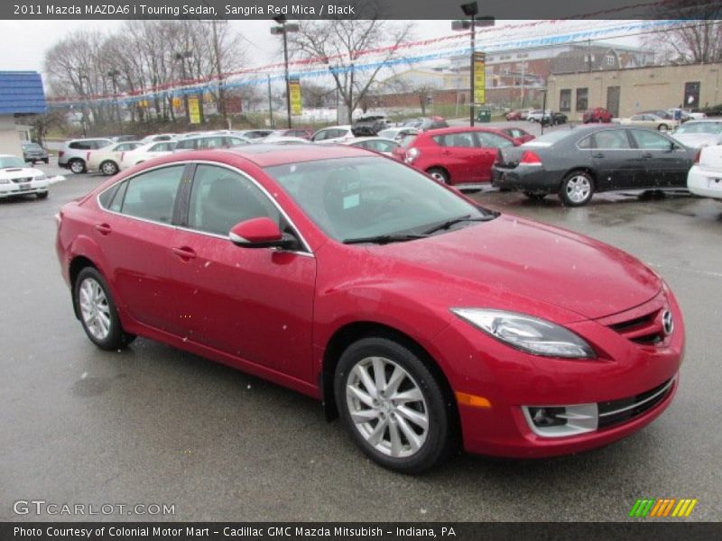 Sangria Red Mica / Black 2011 Mazda MAZDA6 i Touring Sedan