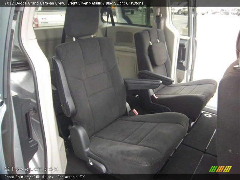 Bright Silver Metallic / Black/Light Graystone 2012 Dodge Grand Caravan Crew