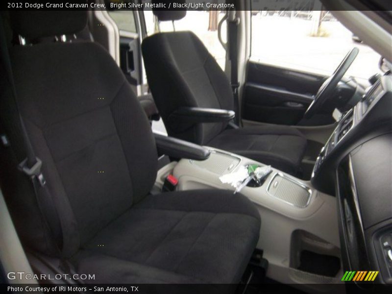 Bright Silver Metallic / Black/Light Graystone 2012 Dodge Grand Caravan Crew