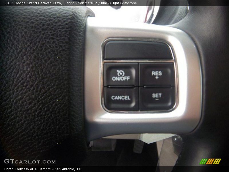 Bright Silver Metallic / Black/Light Graystone 2012 Dodge Grand Caravan Crew