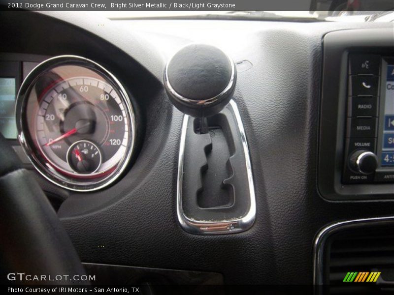 Bright Silver Metallic / Black/Light Graystone 2012 Dodge Grand Caravan Crew