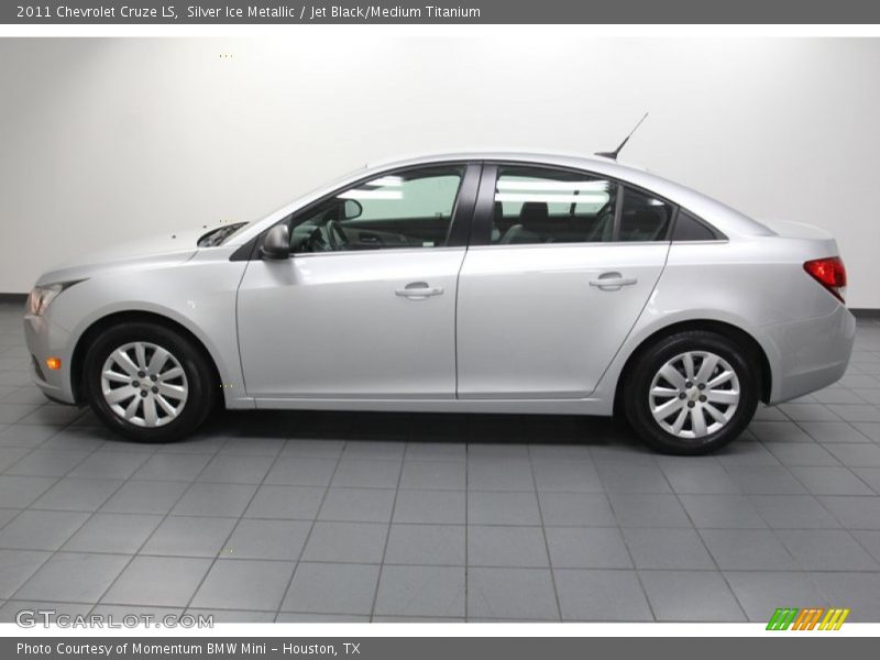 Silver Ice Metallic / Jet Black/Medium Titanium 2011 Chevrolet Cruze LS