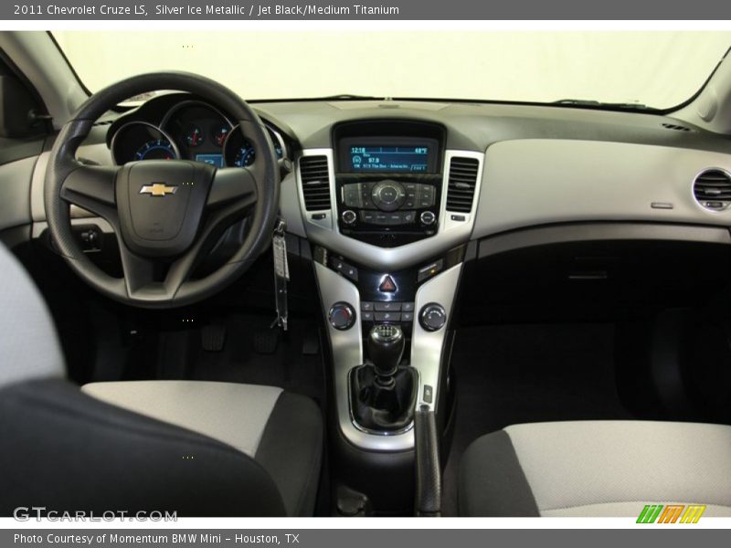 Silver Ice Metallic / Jet Black/Medium Titanium 2011 Chevrolet Cruze LS