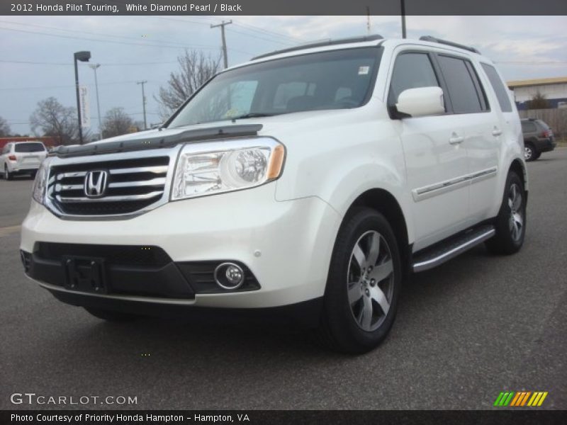 White Diamond Pearl / Black 2012 Honda Pilot Touring