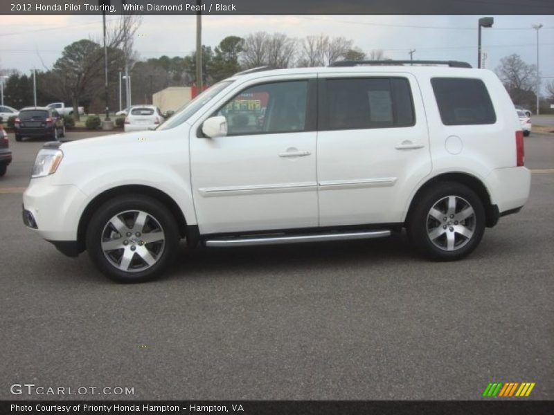 White Diamond Pearl / Black 2012 Honda Pilot Touring