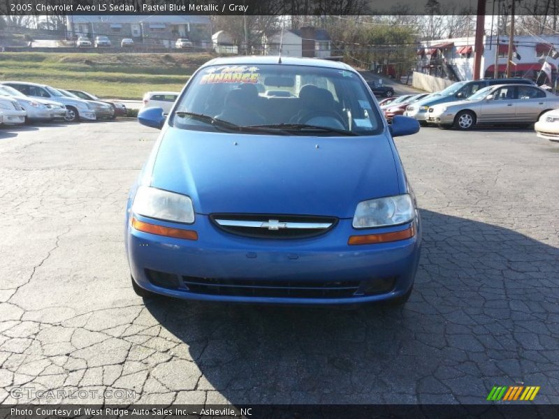 Pastel Blue Metallic / Gray 2005 Chevrolet Aveo LS Sedan