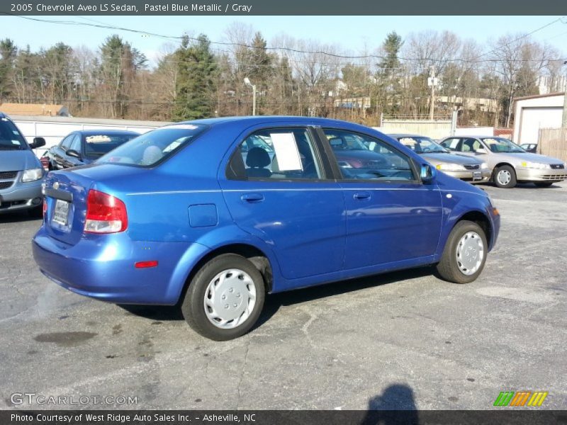 Pastel Blue Metallic / Gray 2005 Chevrolet Aveo LS Sedan