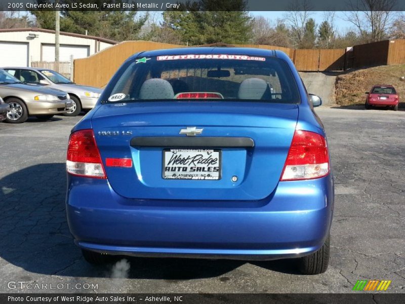 Pastel Blue Metallic / Gray 2005 Chevrolet Aveo LS Sedan