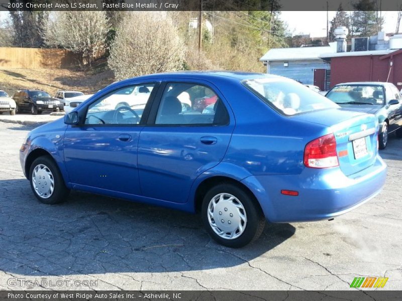 Pastel Blue Metallic / Gray 2005 Chevrolet Aveo LS Sedan