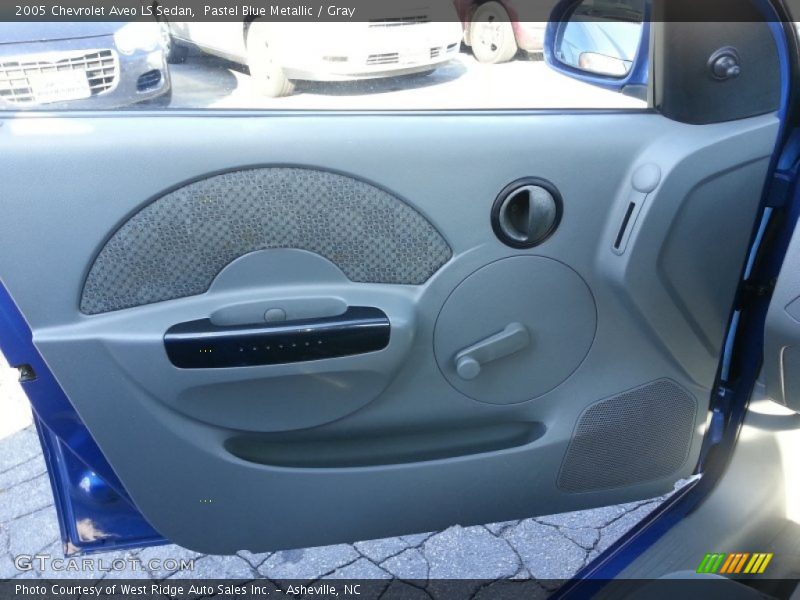Pastel Blue Metallic / Gray 2005 Chevrolet Aveo LS Sedan