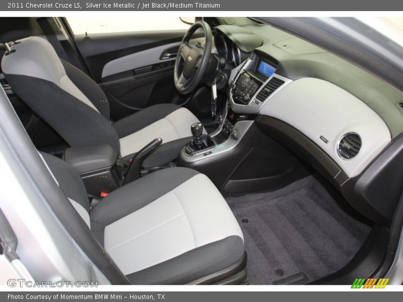 Silver Ice Metallic / Jet Black/Medium Titanium 2011 Chevrolet Cruze LS