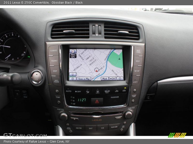 Navigation of 2011 IS 250C Convertible