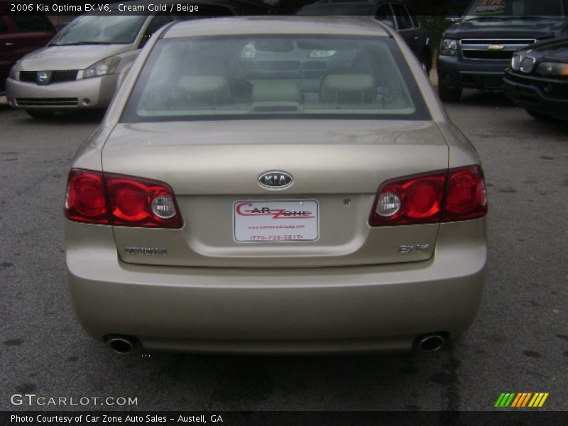 Cream Gold / Beige 2006 Kia Optima EX V6