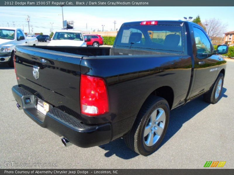 Black / Dark Slate Gray/Medium Graystone 2012 Dodge Ram 1500 ST Regular Cab