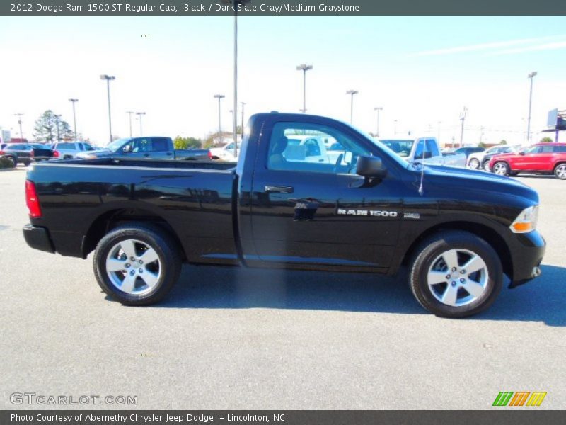 Black / Dark Slate Gray/Medium Graystone 2012 Dodge Ram 1500 ST Regular Cab