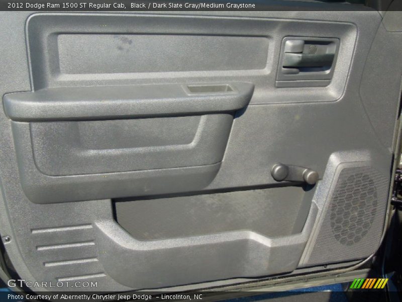 Black / Dark Slate Gray/Medium Graystone 2012 Dodge Ram 1500 ST Regular Cab