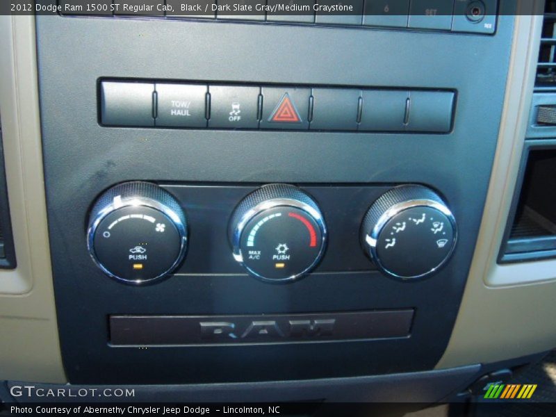 Black / Dark Slate Gray/Medium Graystone 2012 Dodge Ram 1500 ST Regular Cab