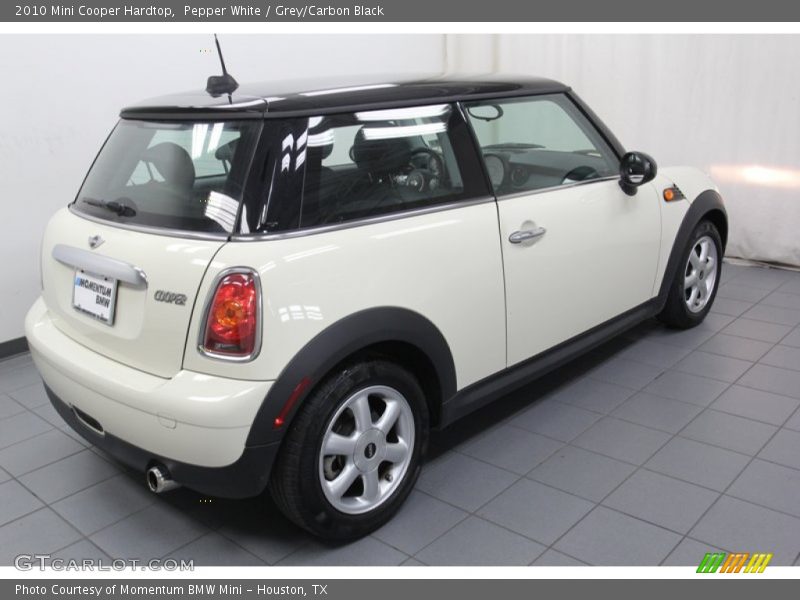 Pepper White / Grey/Carbon Black 2010 Mini Cooper Hardtop