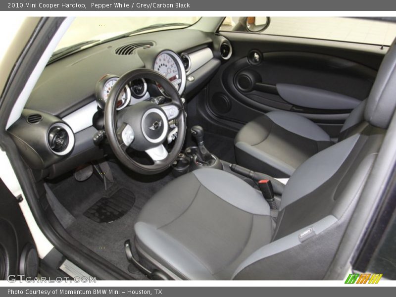 Pepper White / Grey/Carbon Black 2010 Mini Cooper Hardtop
