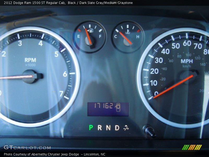 Black / Dark Slate Gray/Medium Graystone 2012 Dodge Ram 1500 ST Regular Cab