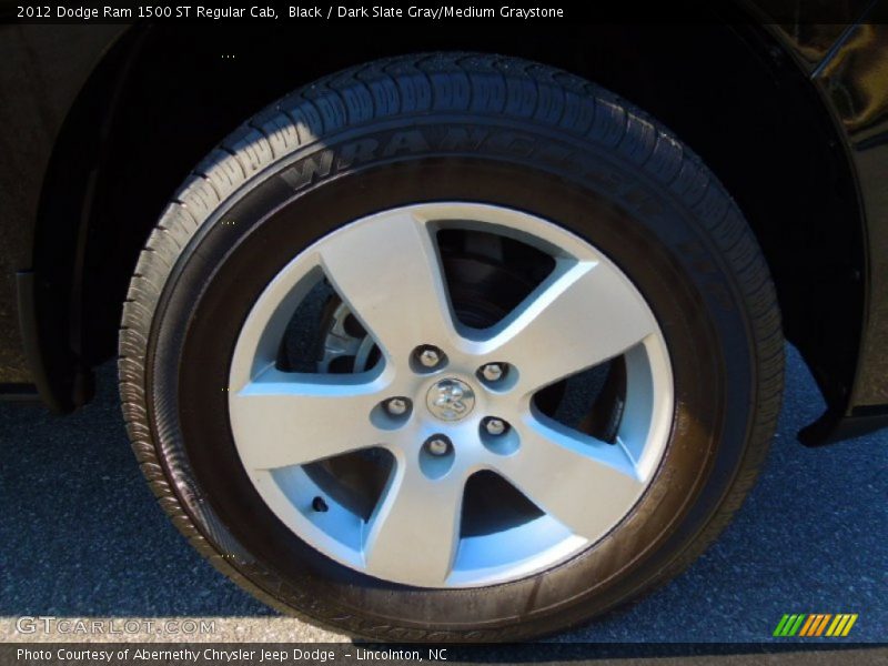 Black / Dark Slate Gray/Medium Graystone 2012 Dodge Ram 1500 ST Regular Cab