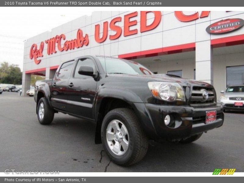 Black Sand Pearl / Graphite 2010 Toyota Tacoma V6 PreRunner TRD Sport Double Cab