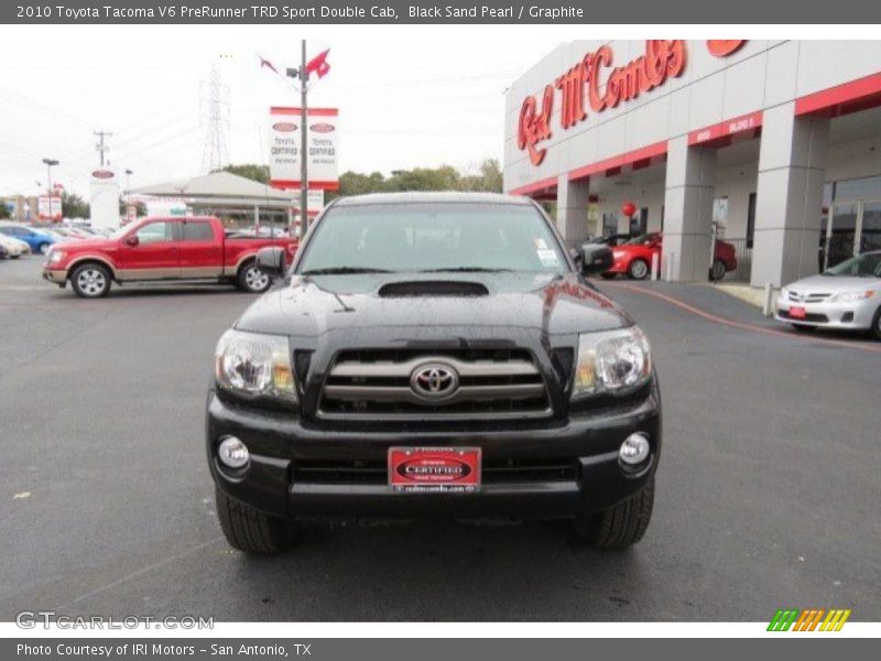 Black Sand Pearl / Graphite 2010 Toyota Tacoma V6 PreRunner TRD Sport Double Cab