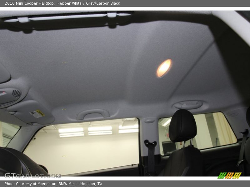Pepper White / Grey/Carbon Black 2010 Mini Cooper Hardtop