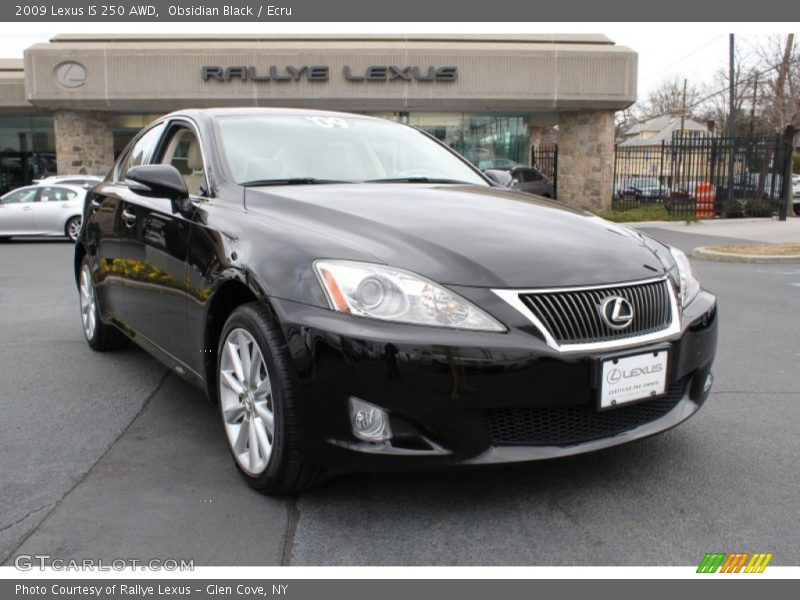 Obsidian Black / Ecru 2009 Lexus IS 250 AWD