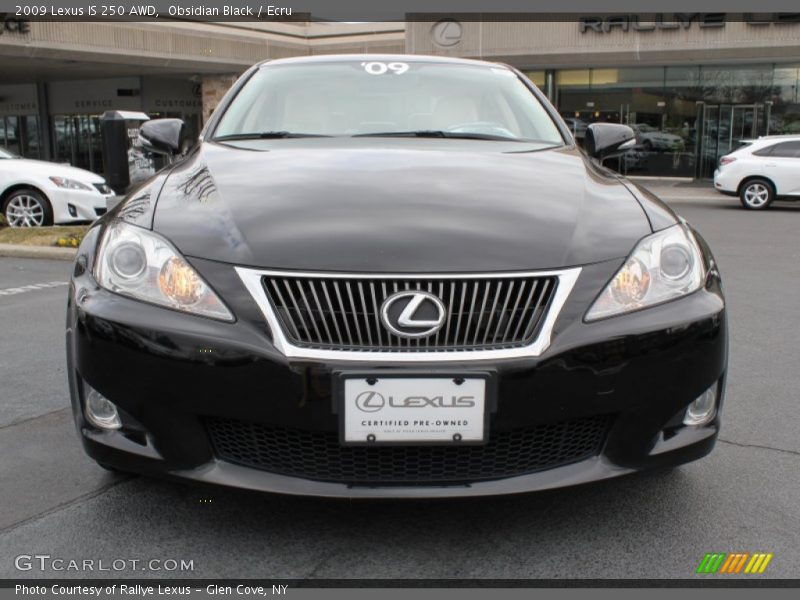 Obsidian Black / Ecru 2009 Lexus IS 250 AWD