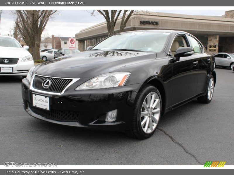 Obsidian Black / Ecru 2009 Lexus IS 250 AWD