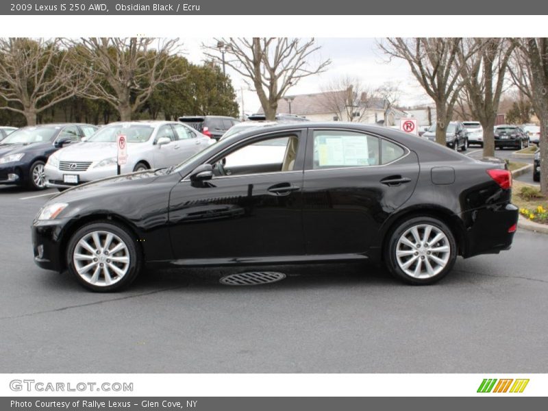 Obsidian Black / Ecru 2009 Lexus IS 250 AWD