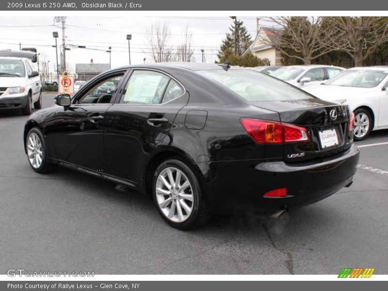 Obsidian Black / Ecru 2009 Lexus IS 250 AWD