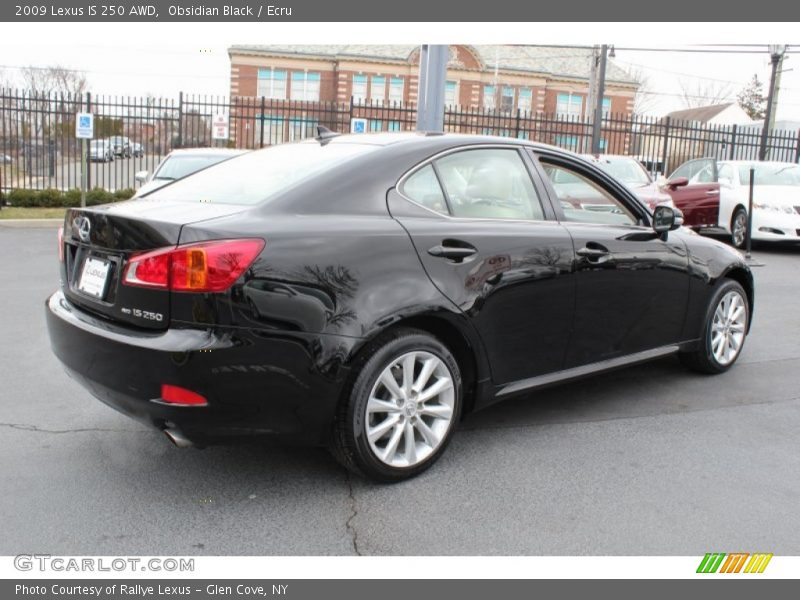 Obsidian Black / Ecru 2009 Lexus IS 250 AWD