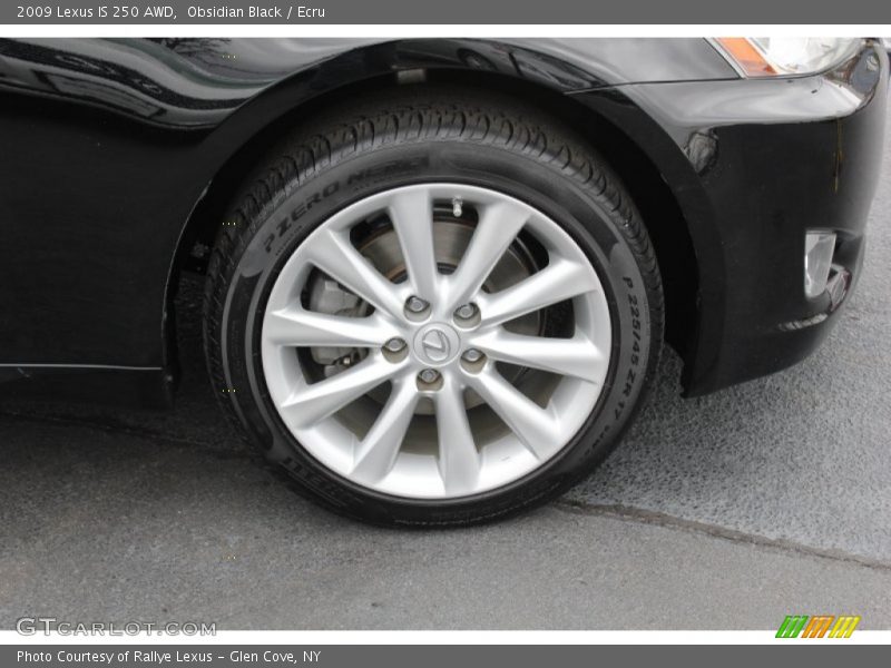 Obsidian Black / Ecru 2009 Lexus IS 250 AWD