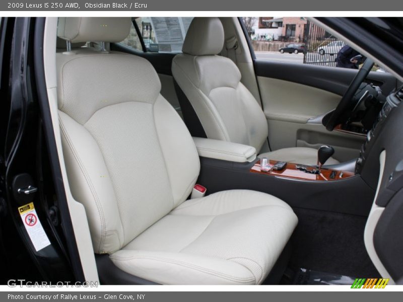 Obsidian Black / Ecru 2009 Lexus IS 250 AWD