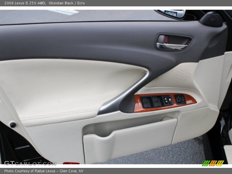 Obsidian Black / Ecru 2009 Lexus IS 250 AWD
