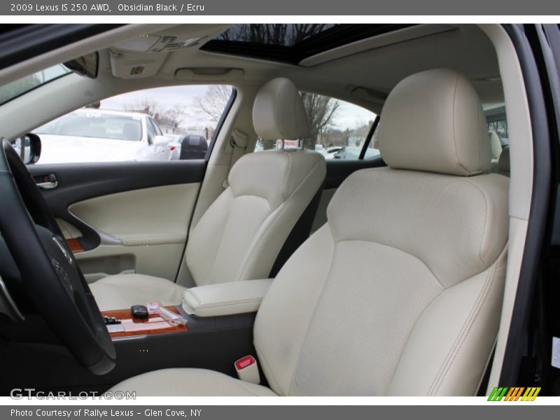 Obsidian Black / Ecru 2009 Lexus IS 250 AWD