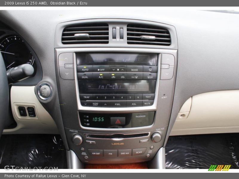 Obsidian Black / Ecru 2009 Lexus IS 250 AWD