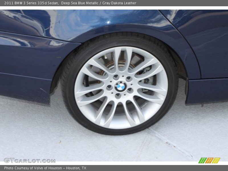 Deep Sea Blue Metallic / Gray Dakota Leather 2011 BMW 3 Series 335d Sedan